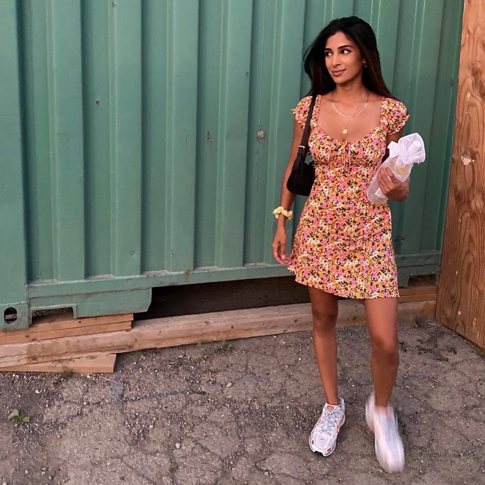 All in Favor floral dress